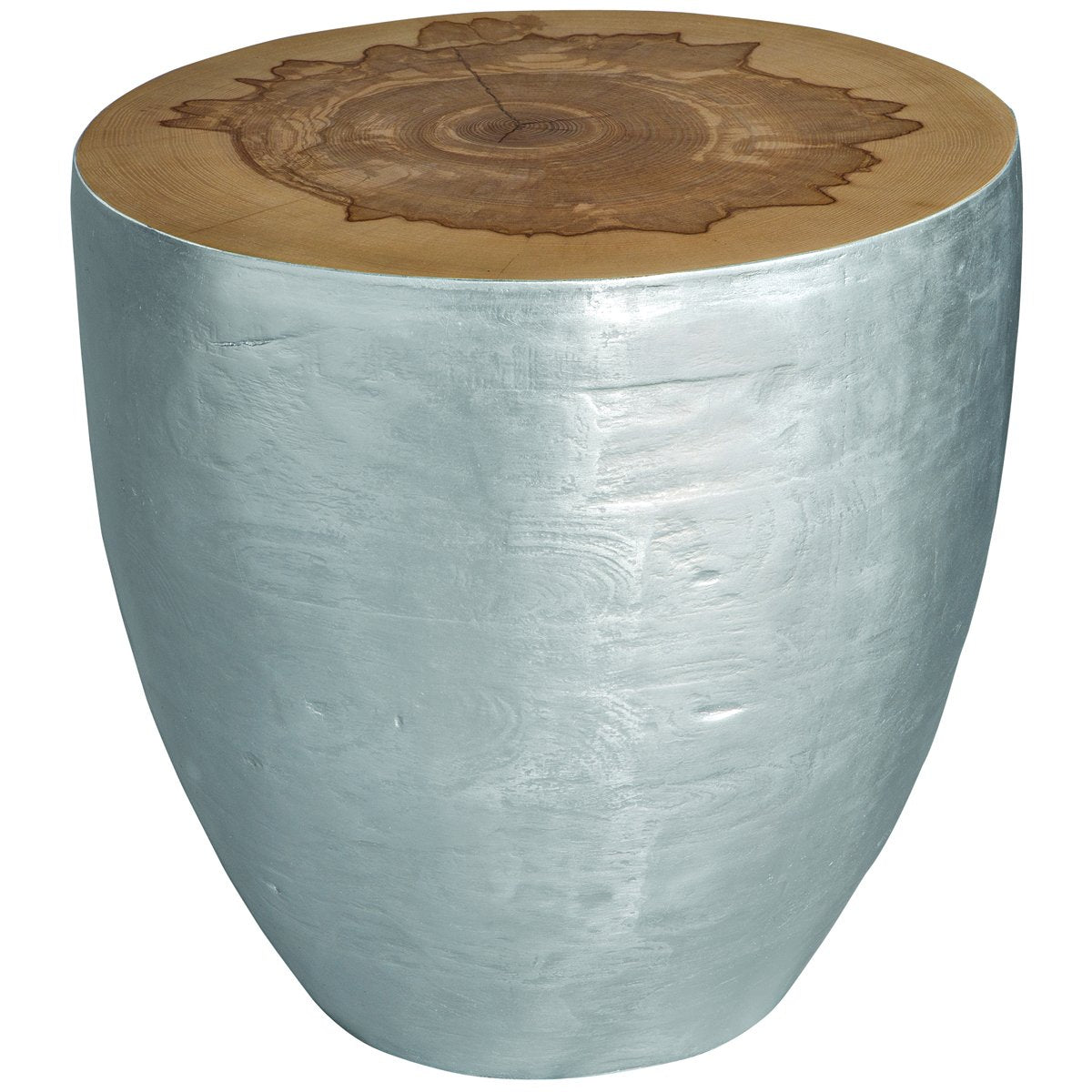Uttermost Gannett Silver Wood End Table
