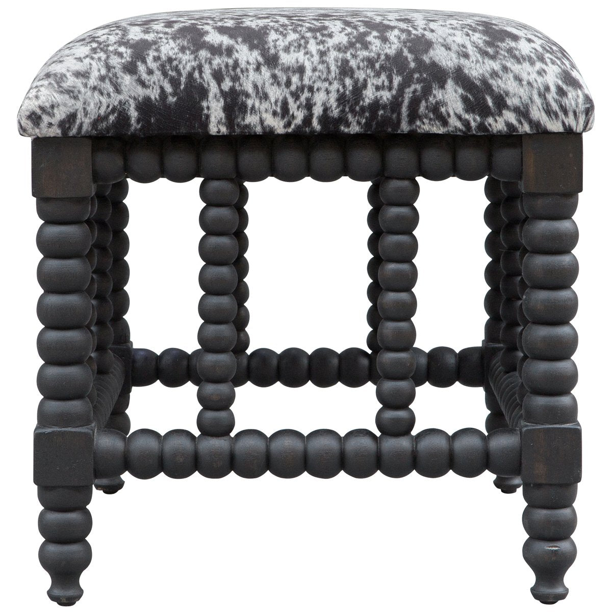 Uttermost Rancho Faux Cow Hide Small Bench