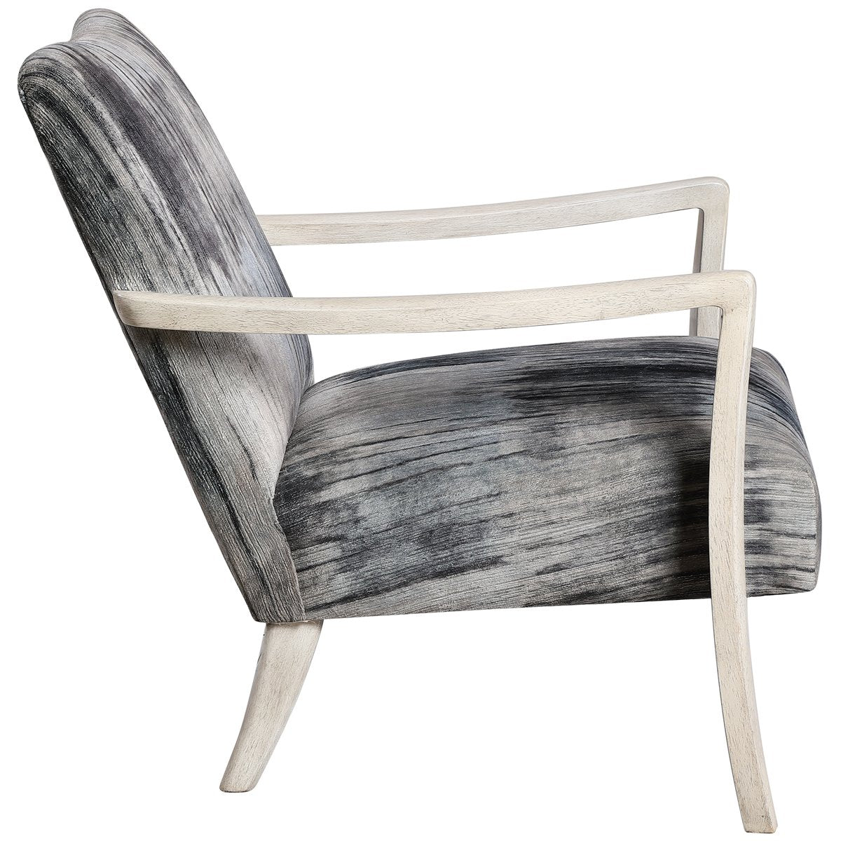 Uttermost Watercolor Gray Chenille Accent Chair