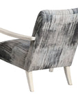 Uttermost Watercolor Gray Chenille Accent Chair