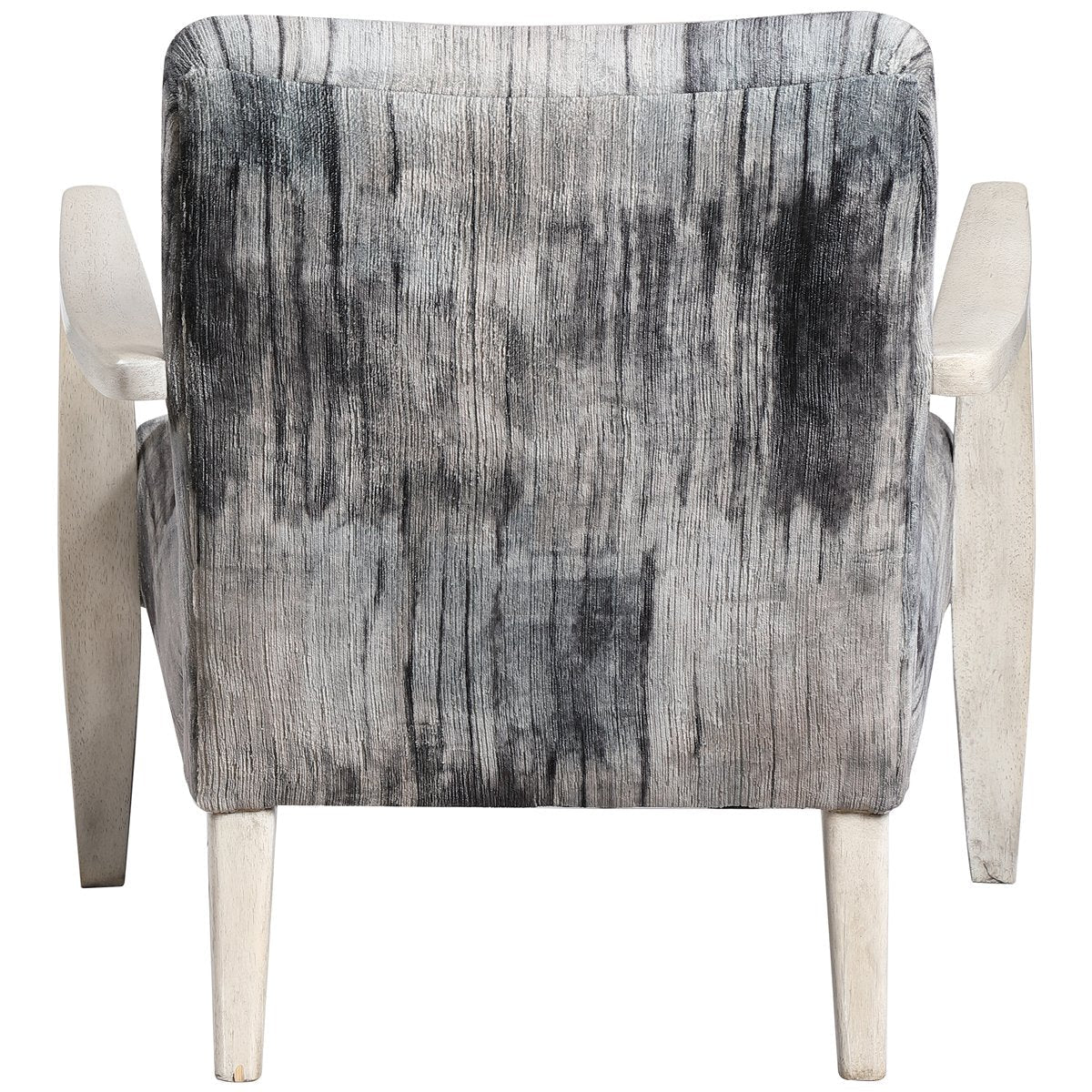 Uttermost Watercolor Gray Chenille Accent Chair