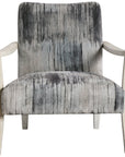 Uttermost Watercolor Gray Chenille Accent Chair