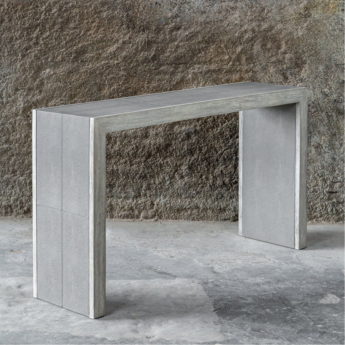 Uttermost Aerina Aged Gray Console Table