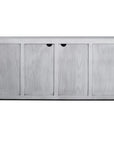 Uttermost Checkerboard 4-Door Gray Cabinet
