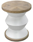 Uttermost Spool Geometric Side Table