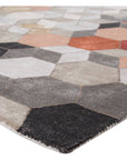 Jaipur Genesis Combs Geometric GES03 Light Gray/Orange Area Rug