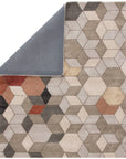 Jaipur Genesis Combs Geometric GES03 Light Gray/Orange Area Rug