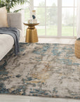 Jaipur Genesis Segall Abstract Dark Blue Gray GES42 Rug