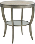 Hickory White A la Carte Central Round Lamp Table
