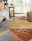 Jaipur Iconic Sabah Geometric Multicolor Yellow ICO01 Rug