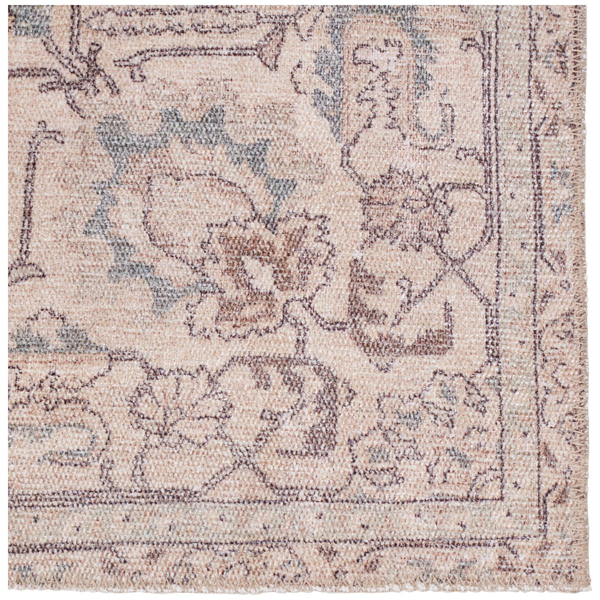 Jaipur Kindred Parisa Medallion Floral Light Blue Light Tan KND14 Rug
