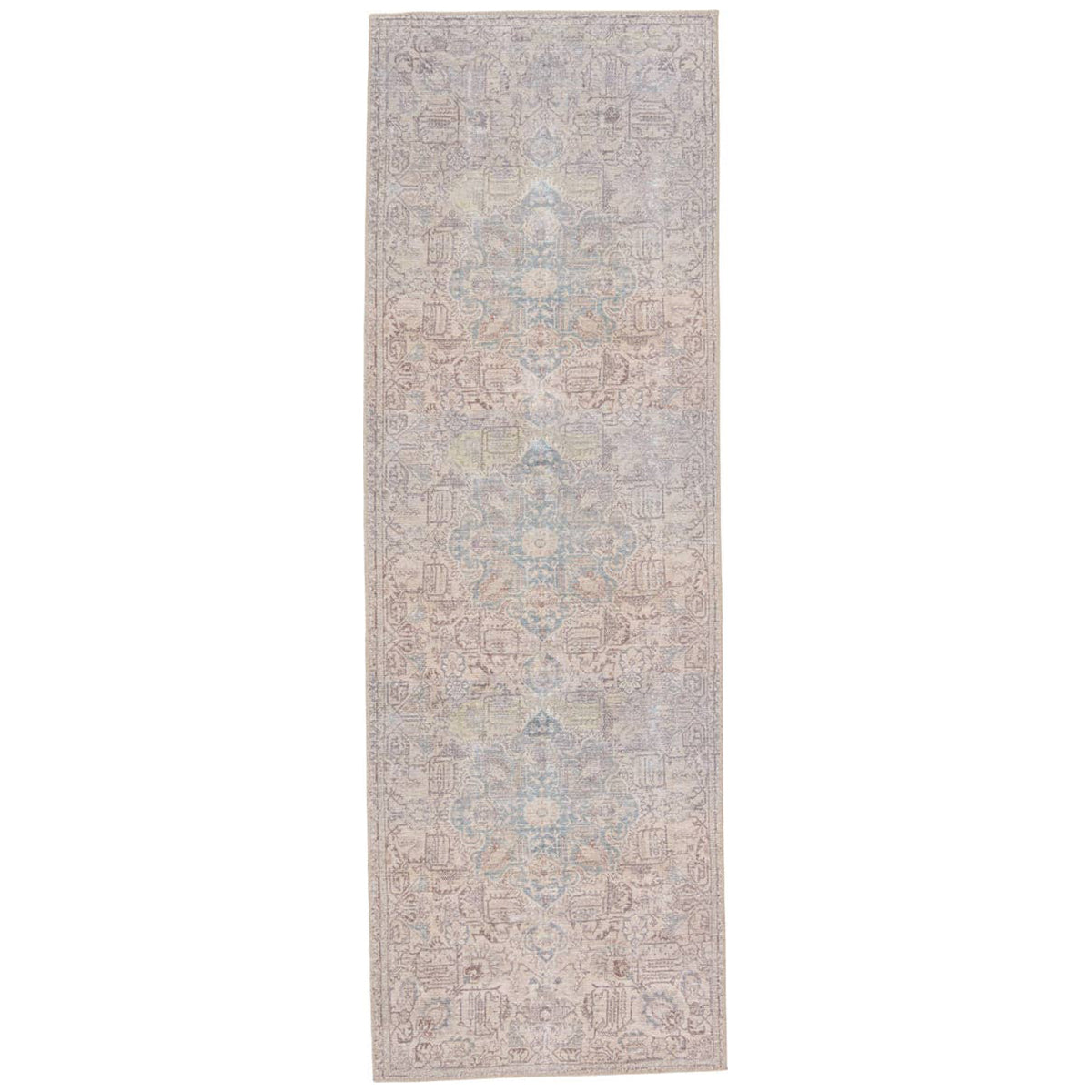 Jaipur Kindred Parisa Medallion Floral Light Blue Light Tan KND14 Rug