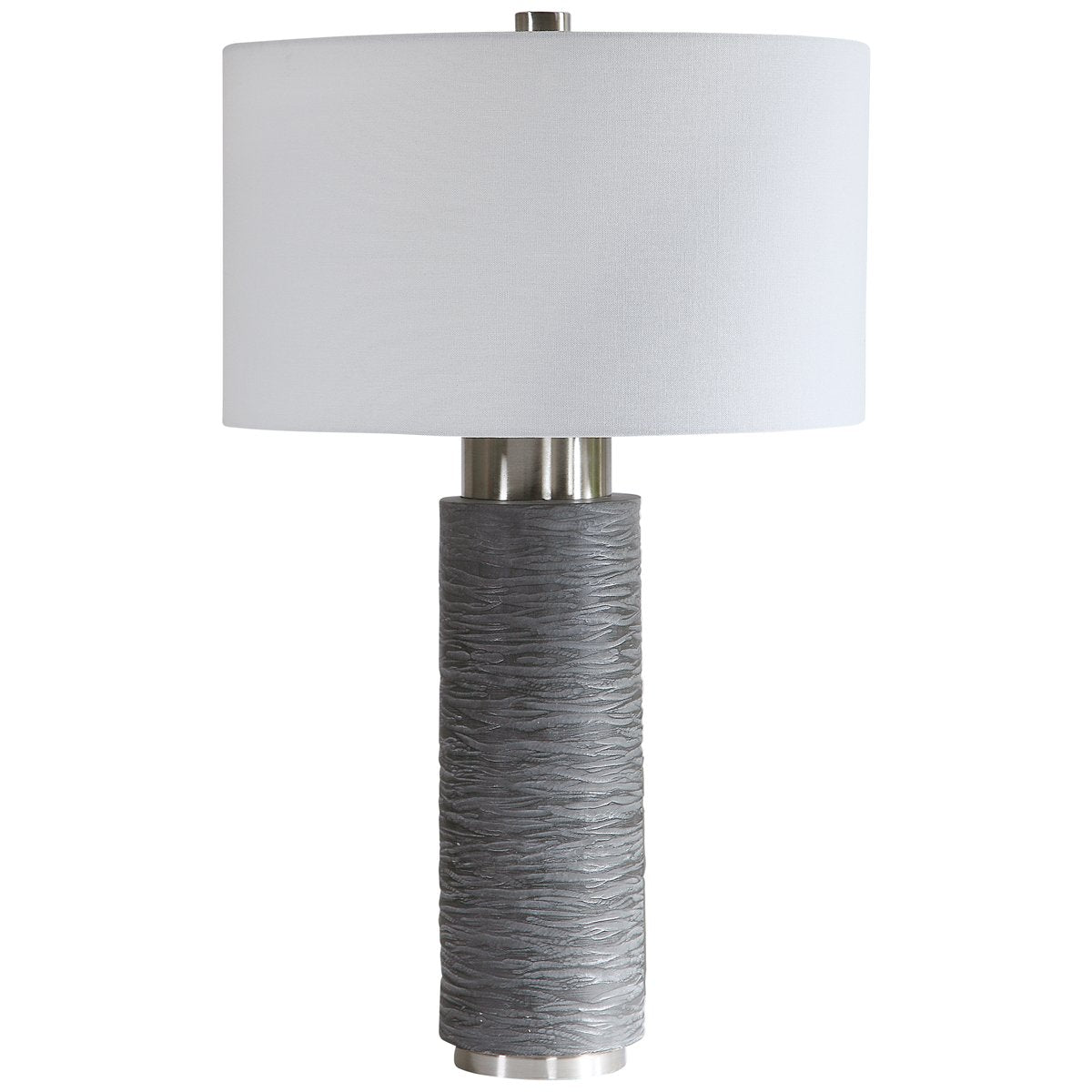 Uttermost Strathmore Stone Gray Table Lamp
