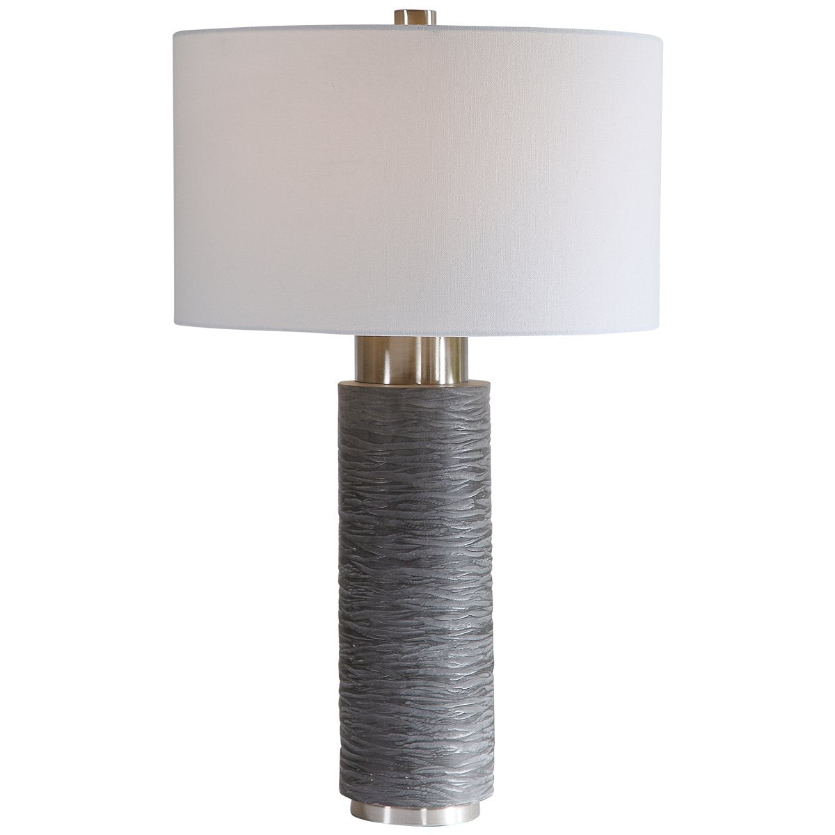 Uttermost Strathmore Stone Gray Table Lamp