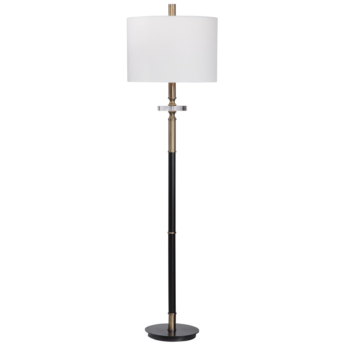 Uttermost Maud Aged Black Floor Lamp