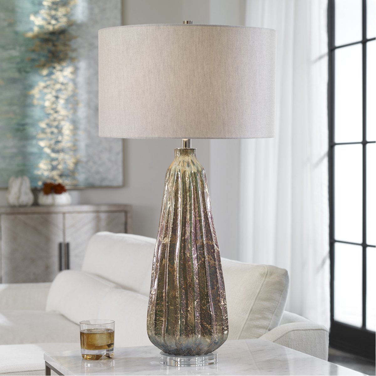 Uttermost Mondrian Rust Table Lamp