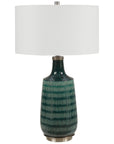 Uttermost Scouts Deep Green Table Lamp