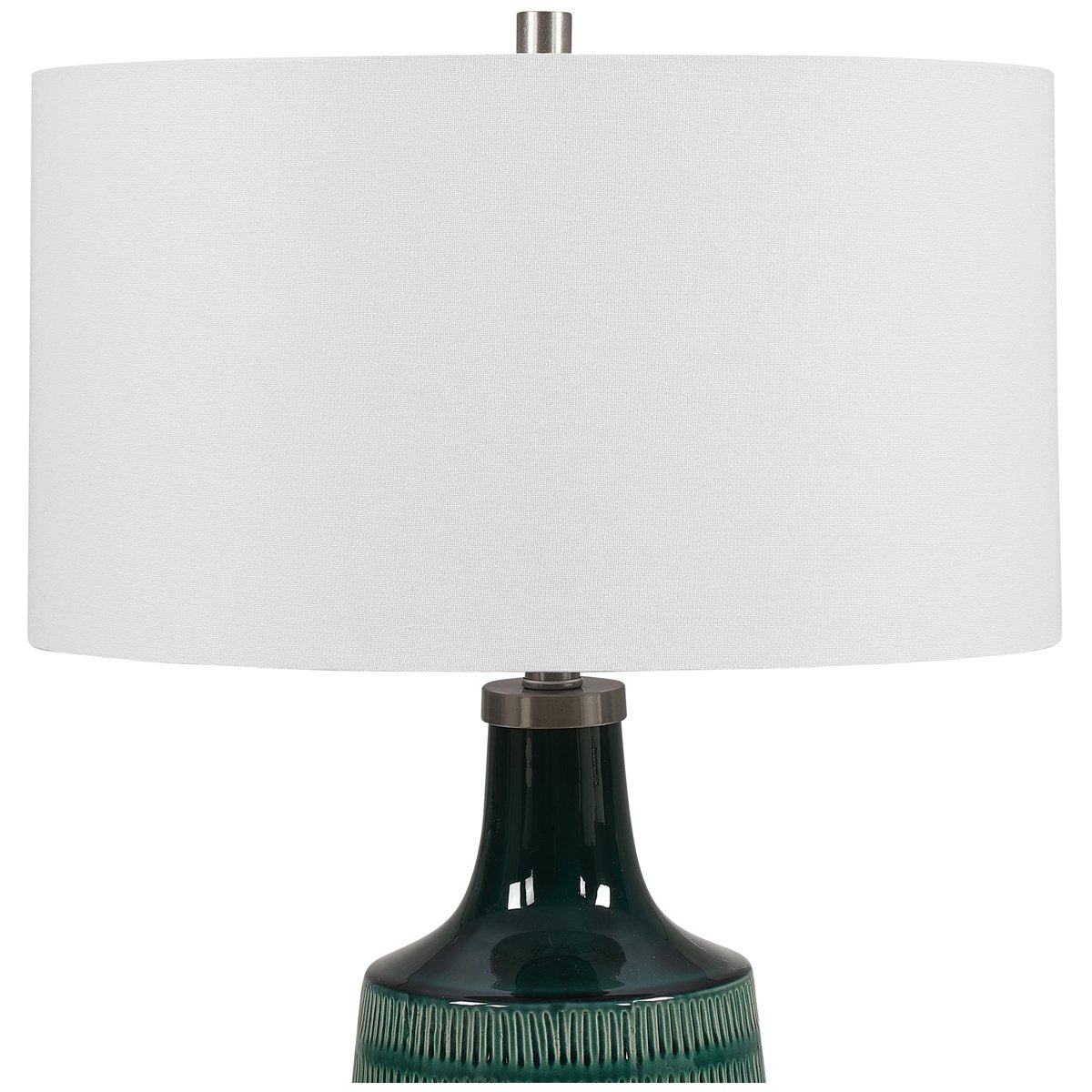 Uttermost Scouts Deep Green Table Lamp