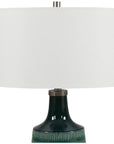 Uttermost Scouts Deep Green Table Lamp