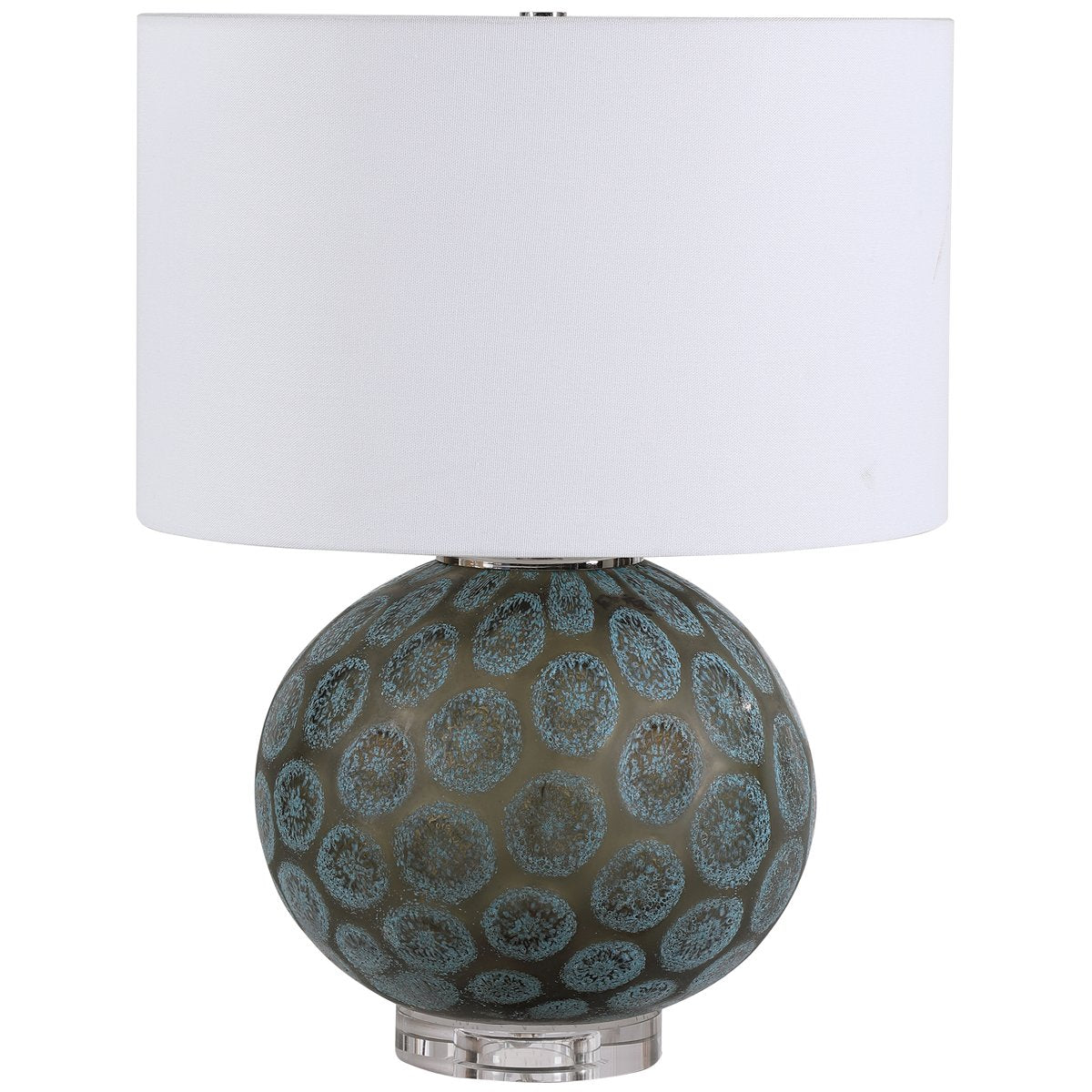 Uttermost Agate Slice Charcoal Table Lamp