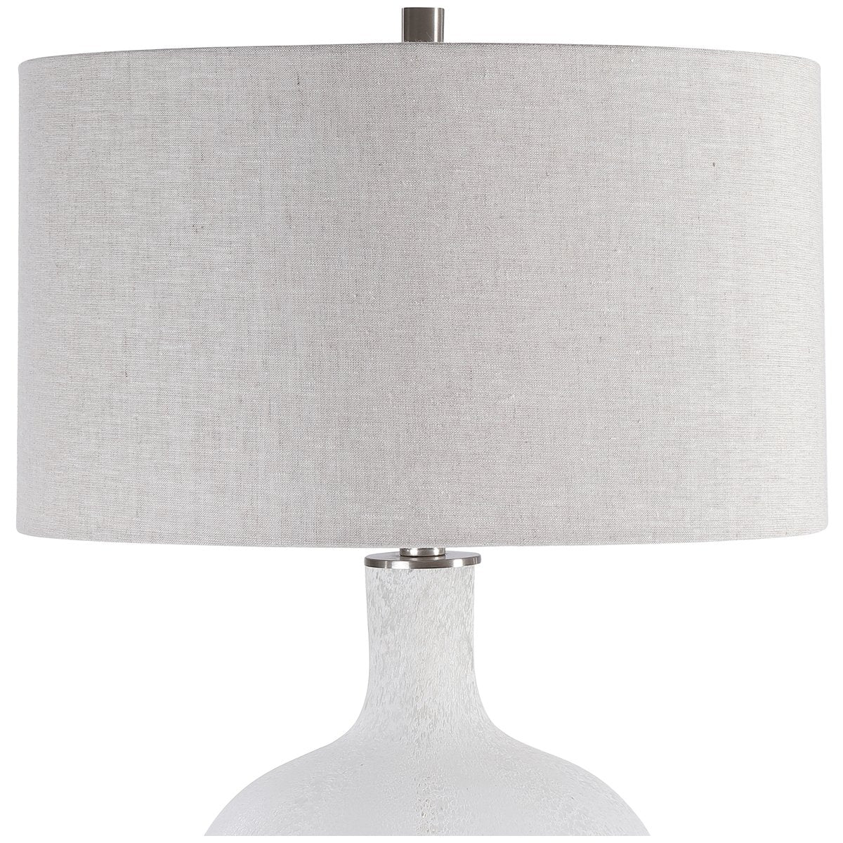 Uttermost Whiteout Mottled Glass Table Lamp