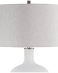 Uttermost Whiteout Mottled Glass Table Lamp