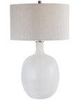Uttermost Whiteout Mottled Glass Table Lamp