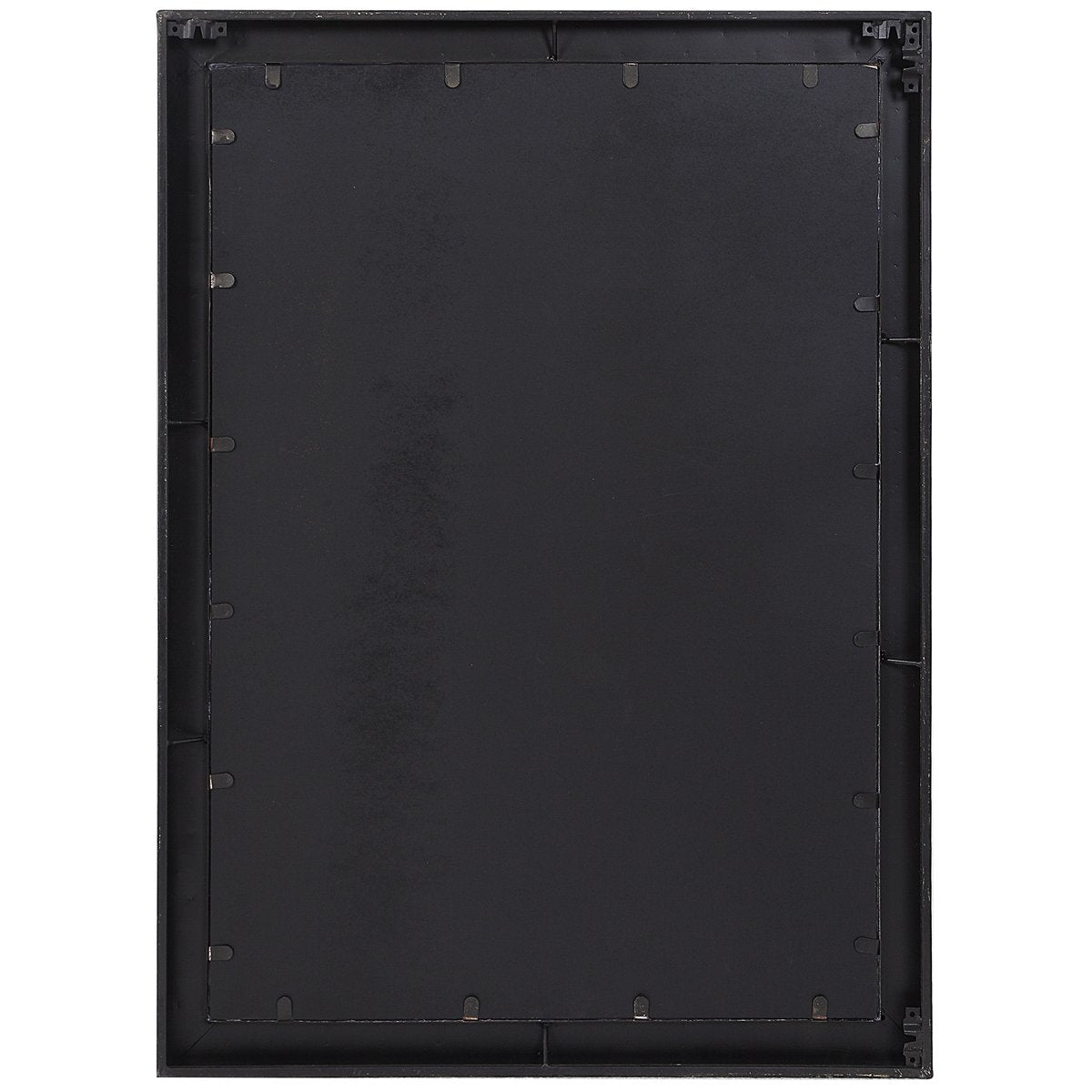 Uttermost Gower Aged Black Vanity Mirror