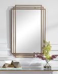 Uttermost Amherst Brushed Gold Mirror