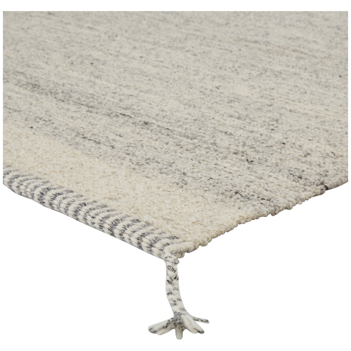 Jaipur Nazca Gila Border Solid Gray Ivory NAZ03 Rug