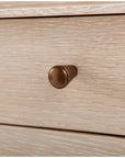 Villa & House Paola Desk, Bleached Cerused Oak