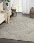 Jaipur Pathways by Verde Home Rome Geometric Gray PVH04 Rug