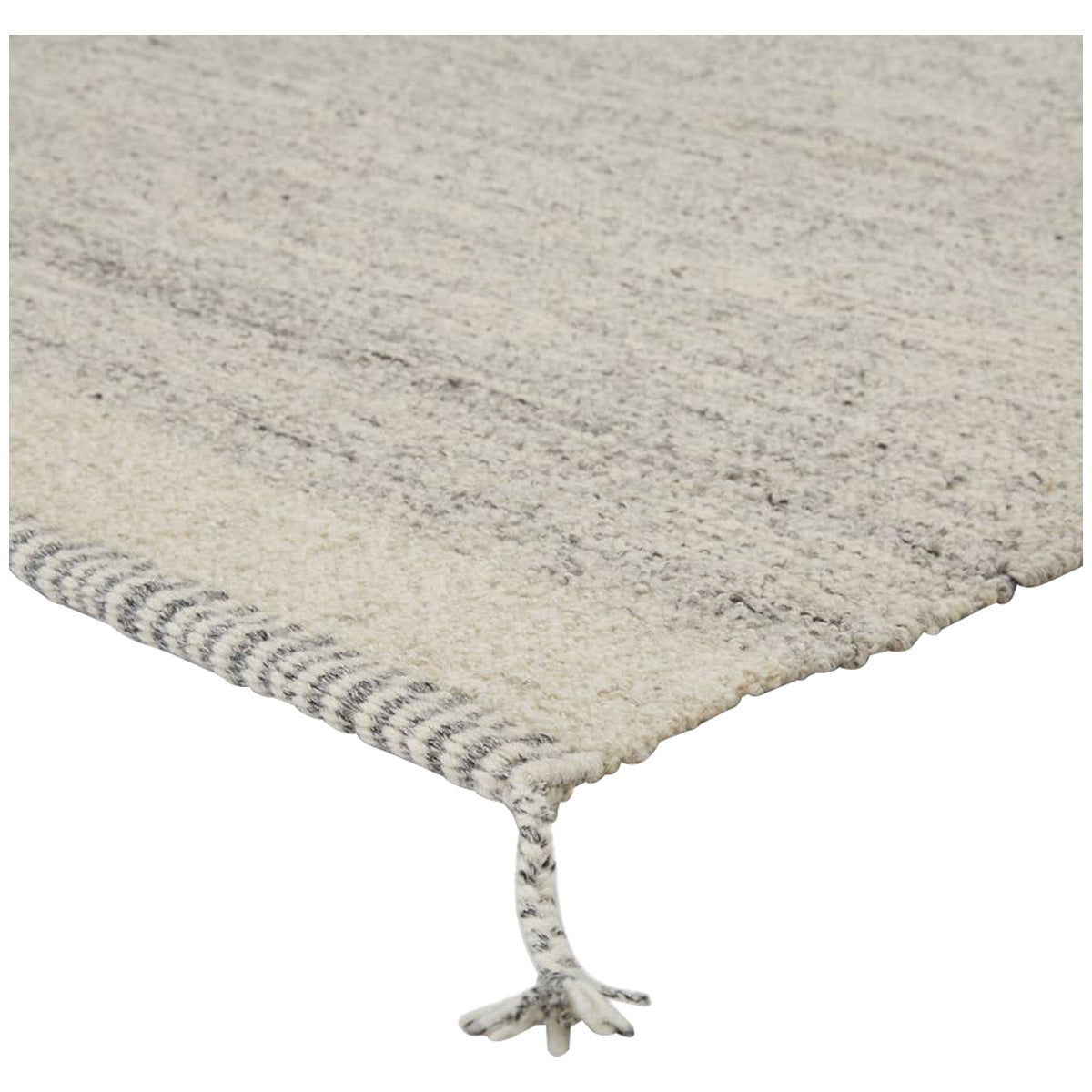 Jaipur Nazca Gila Border Solid Gray Ivory NAZ03 Rug