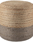 Jaipur Saba Oliana Ombre Stripes Taupe Beige SAA17 Cylinder Pouf