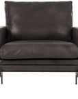 Thomas Bina Vanessa Chair - Destroyed Black Leather
