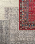 Jaipur Salinas Donte Oriental Border Red Blue SLN13 Rug