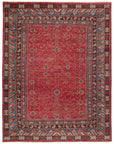 Jaipur Salinas Donte Oriental Border Red Blue SLN13 Rug
