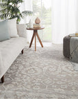 Jaipur Sonnette Ayres Floral Damask Taupe Gray SNN03 Rug