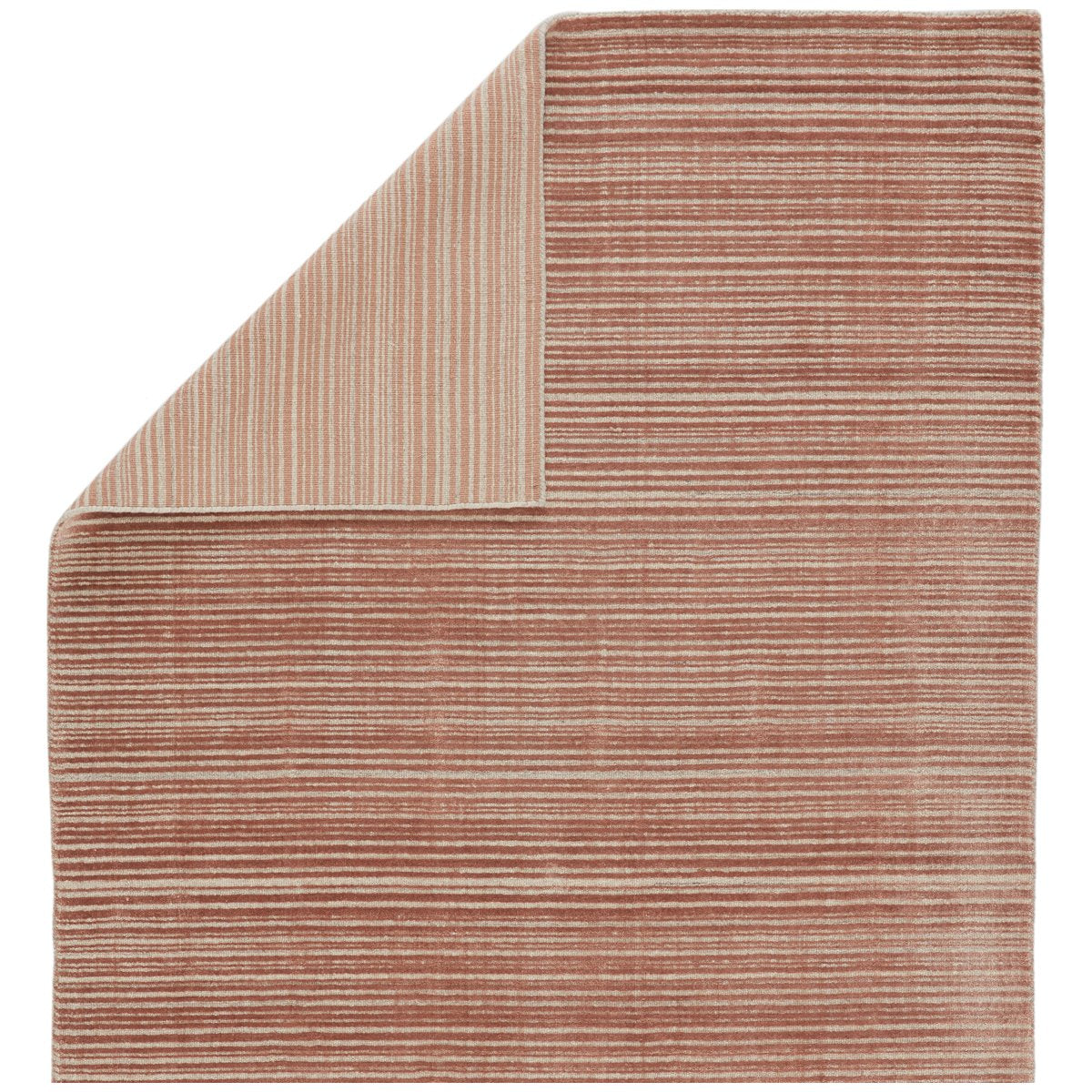 Jaipur Second Sunset Gradient Solid Stripes Dark Pink Cream SST06 Rug