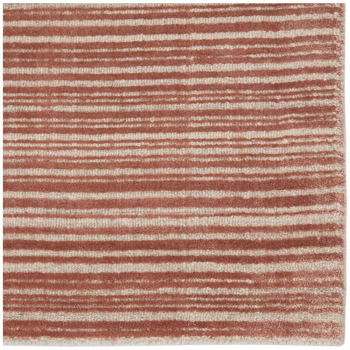 Jaipur Second Sunset Gradient Solid Stripes Dark Pink Cream SST06 Rug