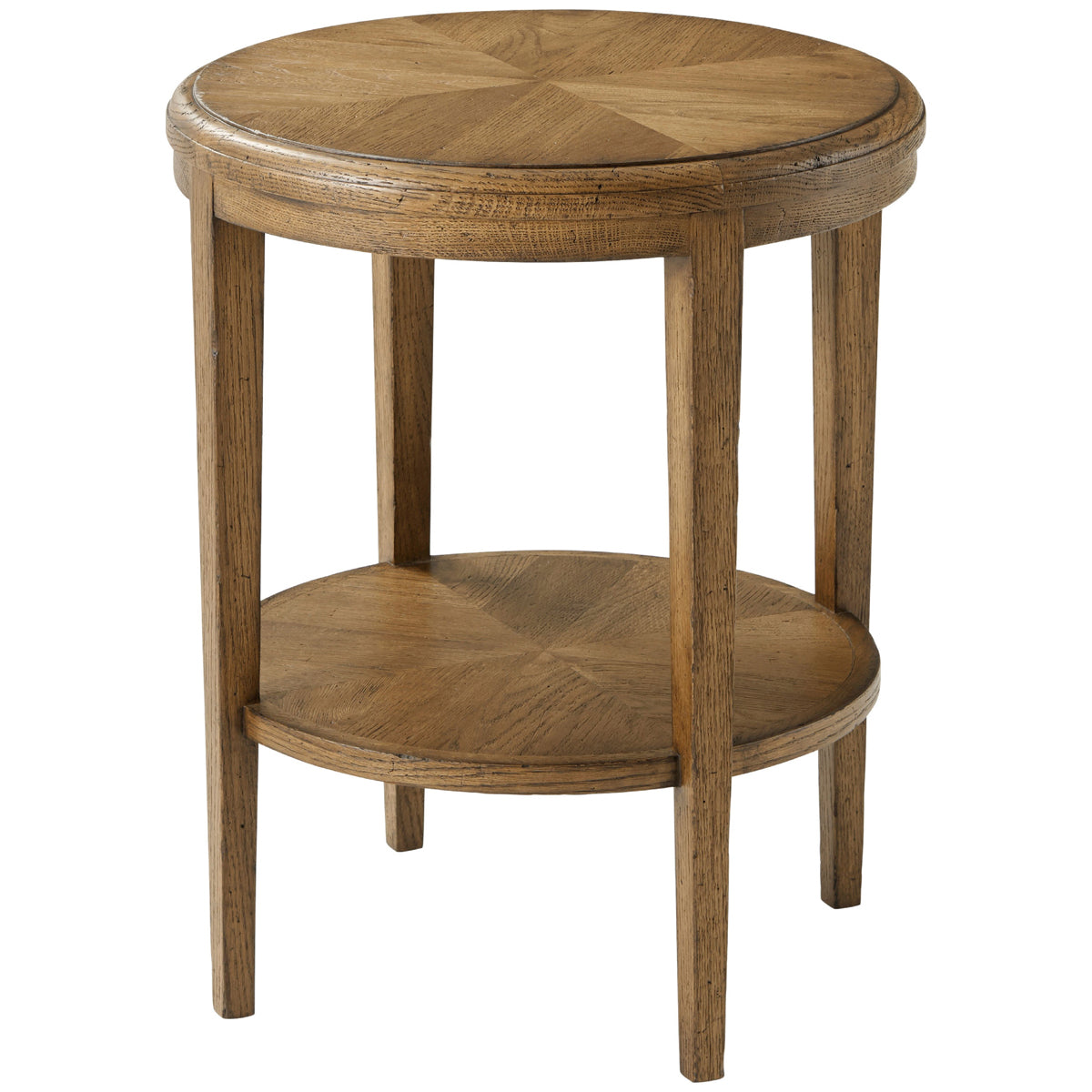 Theodore Alexander Nova Two-Tiered Round Side Table