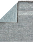 Jaipur Tikal Rao Border Geometric Gray Light Blue TKL07 Rug