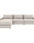 Four Hands Atelier Bloor 3-Piece Sofa Sectional with Ottoman - Natural