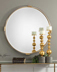 Uttermost Mackai Round Gold Mirror