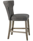 Uttermost Arnaud Charcoal Counter Stool