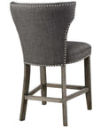 Uttermost Arnaud Charcoal Counter Stool