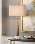 Uttermost Verner Tapered Brass Table Lamp