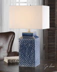 Uttermost Pero Sapphire Blue Lamp