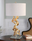 Uttermost Twisted Vines Gold Table Lamp