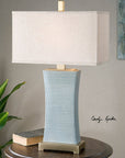 Uttermost Cantarana Blue Gray Table Lamp
